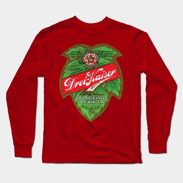 Upper Peninsula Brewing Long Sleeve T-Shirt by MindsparkCreative